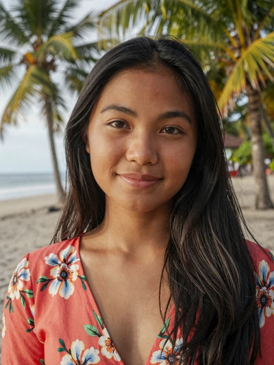 Lucia, 23-year-old Timorese woman from Dili with traditional Catholic values